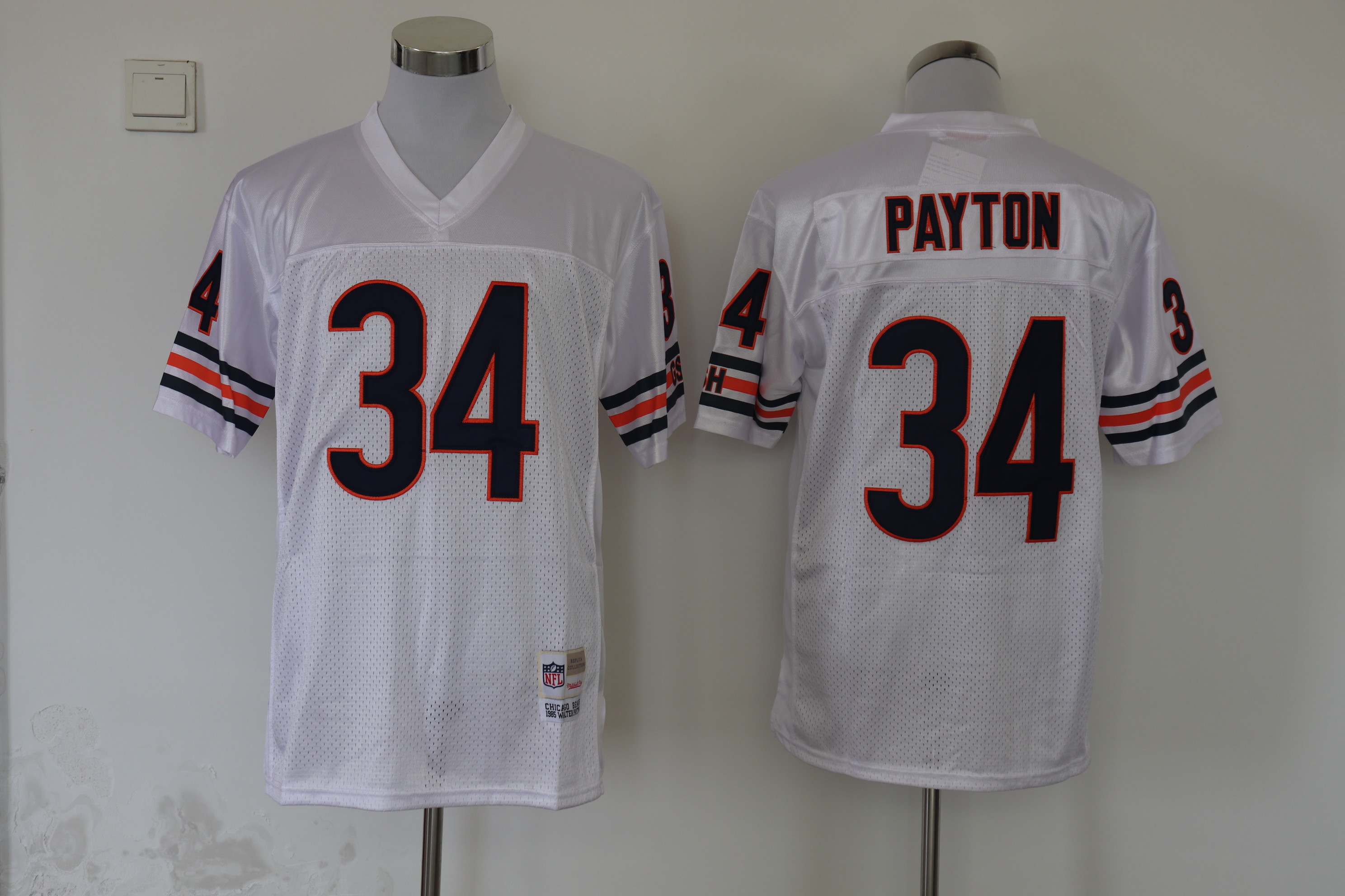 Men's Chicago Bears Walter Payton Mitchell & Ness White Legacy Jersey